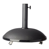 Cinas Basic parasol base round 50kg concrete powder-coated in black