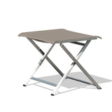 Alzette adjustable footstool and stool stainless steel with Batyline