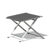 Alzette adjustable footstool and stool stainless steel with Batyline