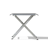 Alzette adjustable footstool and stool stainless steel with Batyline