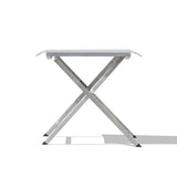 Alzette adjustable footstool and stool stainless steel with Batyline