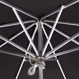 Parasol Cinas Antibes 330 cm rond - structure aluminium revêtement noir