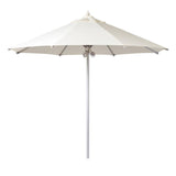 Parasol Cinas Antibes 330 cm rond - structure aluminium revêtement blanc naturel