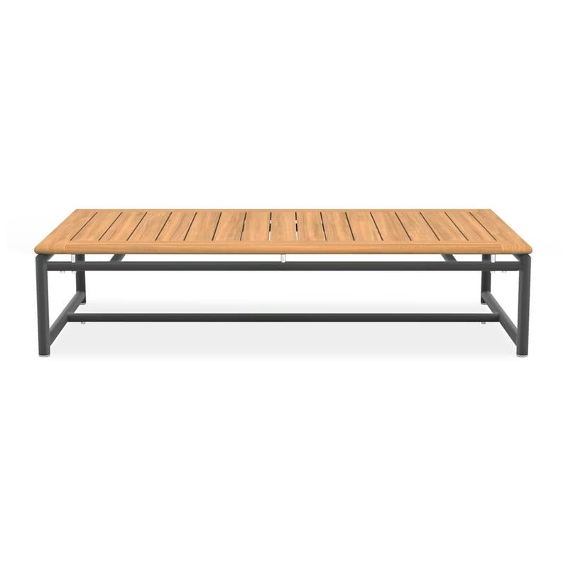 Gazelig Coffee Table 130x70x30cm - Aluminium + Certified Teak GRADE A