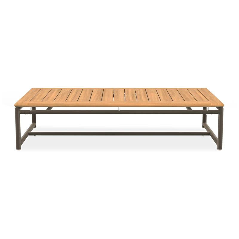 Gazelig Coffee Table 130x70x30cm - Aluminium + Certified Teak GRADE A