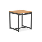 Gazelig side table 45 x 45 x 50 cm - aluminum powder-coated + certified teak GRADE A