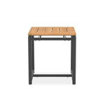 Gazelig side table 45 x 45 x 50 cm - aluminum powder-coated + certified teak GRADE A