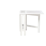 Cinas garden table Butterfly 130 x 65 x 72cm Certified mahogany wood glossy white lacquered