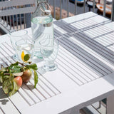 Table de jardin Cinas Butterfly 130 x 65 x 72 cm Bois d'acajou certifié peint blanc brillant