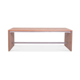 Clio dining table 200 x 100 x 75 cm recycled teak brushed and stainless steel