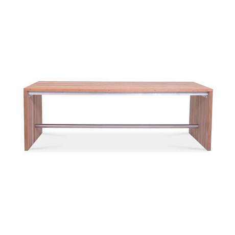 Clio Esstisch 200 x 100 x 75 cm Recycling Teak gebürstet und Edelstahl