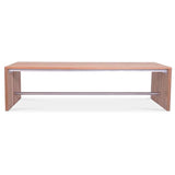 Clio Esstisch 250 x 100 x 75 cm aus Recycle Teak Recycling Teak gebürstet und Edelstahl