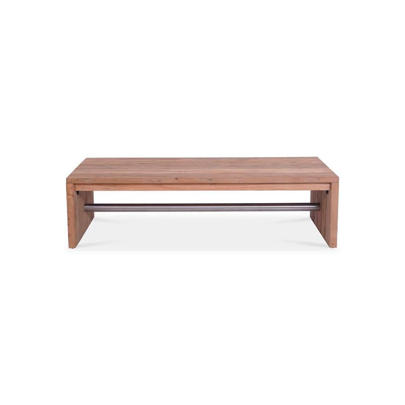 Clio sofa table 120 x 70 x 40 cm recycled teak brushed and stainless steel