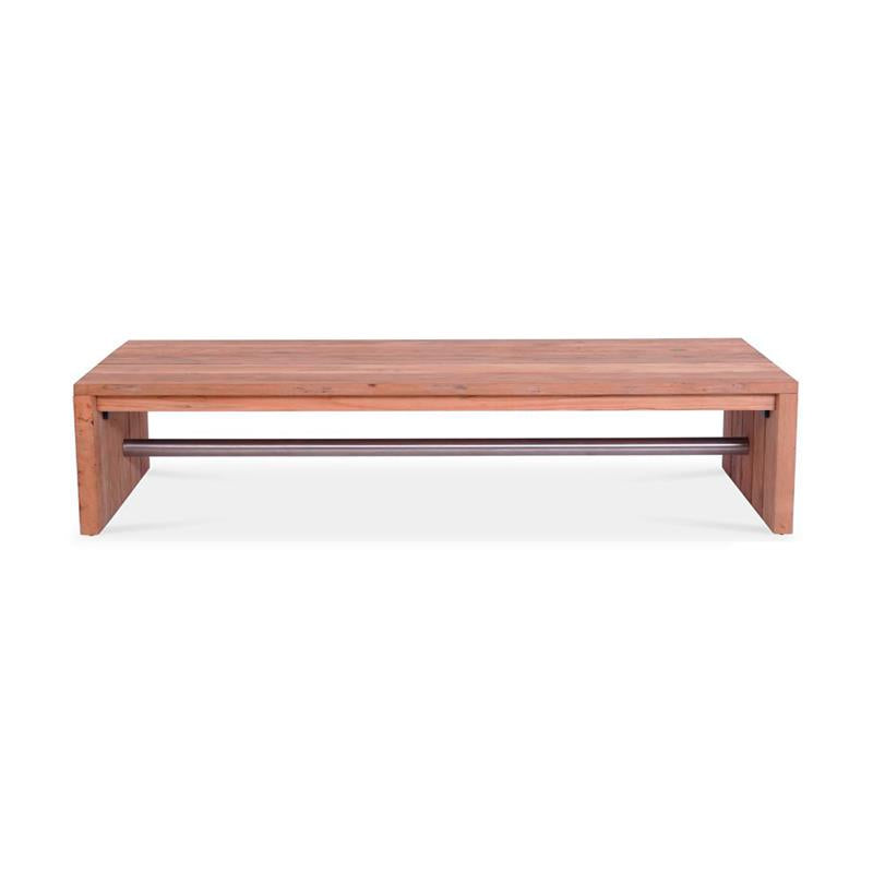 Clio sofa table 150 x 70 x 40 cm recycled teak brushed and stainless steel