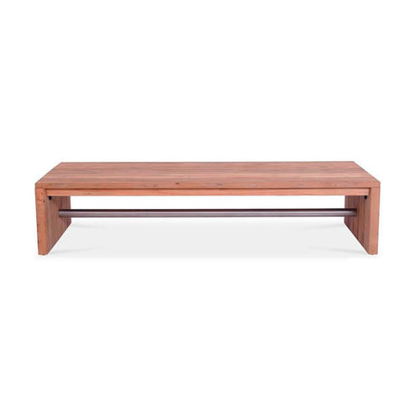 Clio sofa table 150 x 70 x 40 cm recycled teak brushed and stainless steel