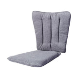 Ellen stacking chair cushion seat and back - GREY 83 x 51 cm, 4 cm thick