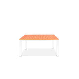 Florence aluminum front extension table 230/160x100x77 cm Certified Teak GRADE A with aluminum frame