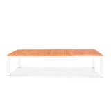 Florence aluminum front extension table 310/210x100x77 cm Certified Teak GRADE A with aluminum frame