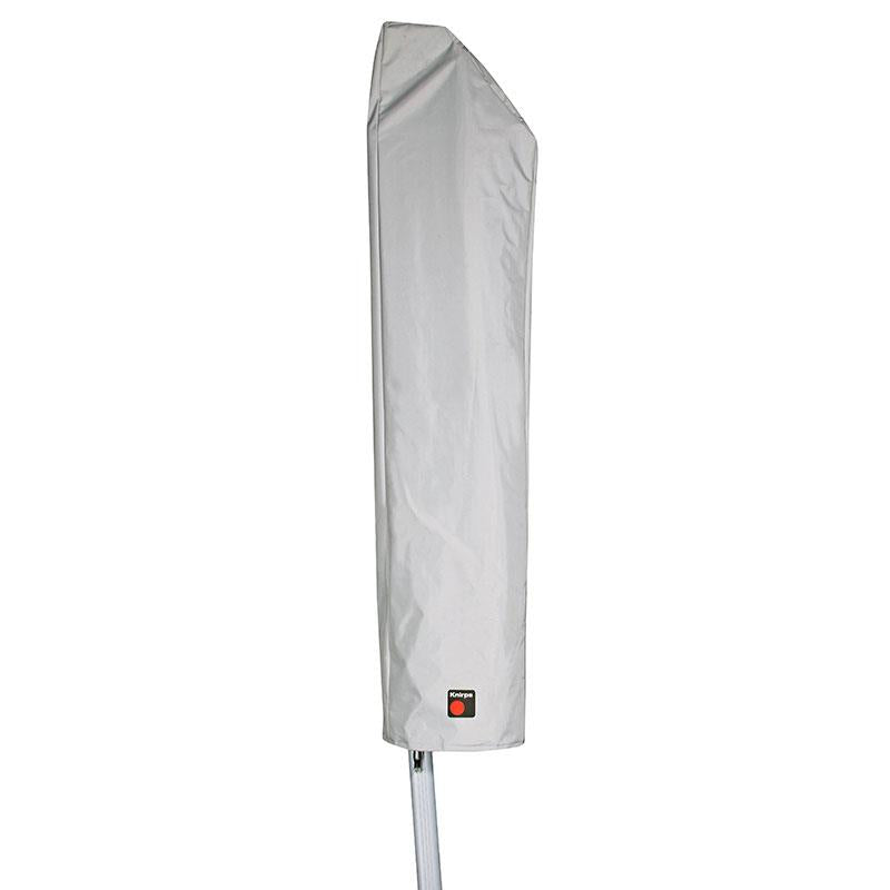 Housse de protection Knirps pendule 340cm et 320x320cm grise avec fermeture éclair et tige de commande