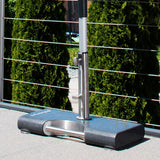 Knirps granite balcony base 25 KG highly polished with stainless steel tube and carrying handle