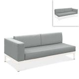 Lisse two-seater left or right aluminum + upholstery