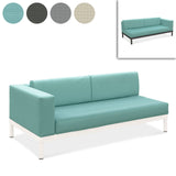 Lisse two-seater left or right aluminum + upholstery