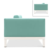 Lisse two-seater left or right aluminum + upholstery