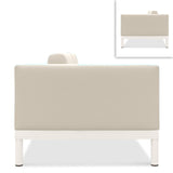 Lisse two-seater left or right aluminum + upholstery