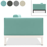 Lisse two-seater left or right aluminum + upholstery