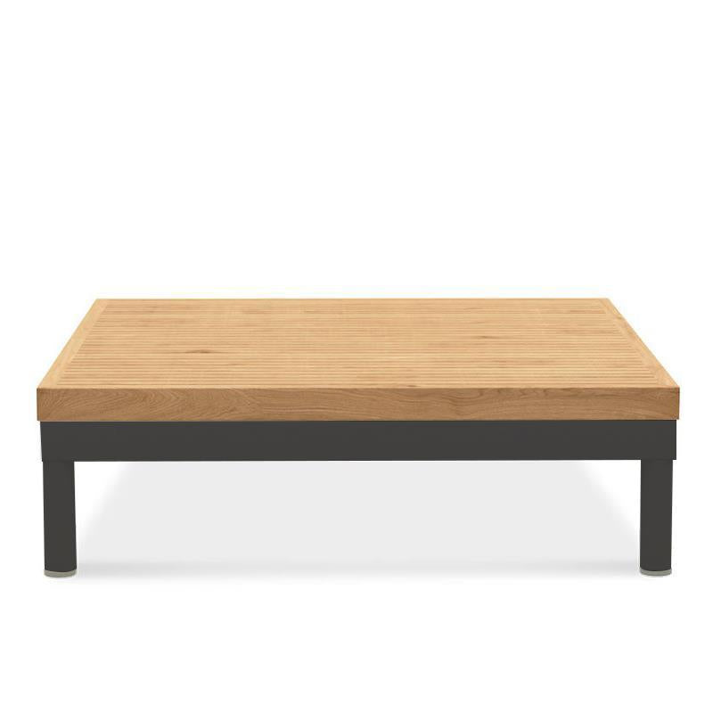 Lisse side table teak with aluminum