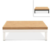 Lisse Beistelltisch Teak mit Aluminium