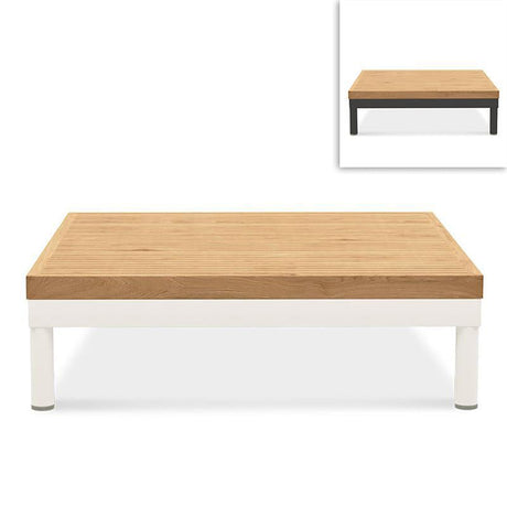 Lisse side table teak with aluminum