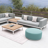 Lisse two-seater left or right aluminum + upholstery