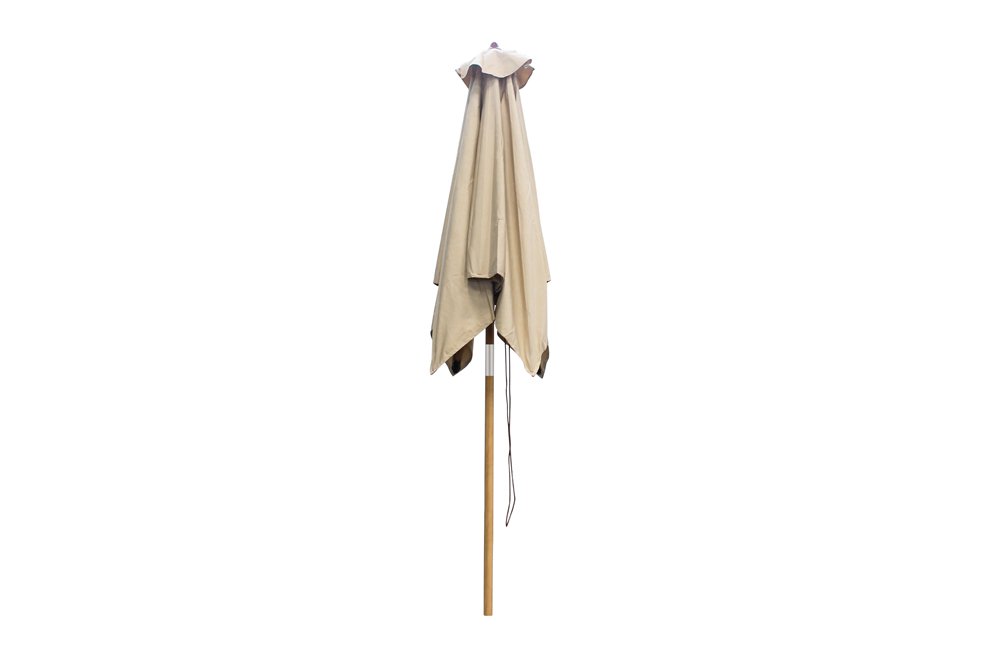 Parasol Ocean Deluxe 250x250 cm SunProof Teak with stainless steel fittings and triple pulley