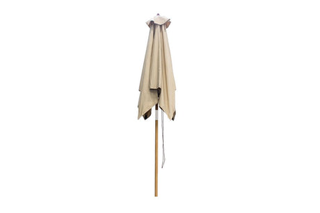 Parasol Ocean Deluxe 250x250 cm Nagata teck avec ferrures inox et triple poulie