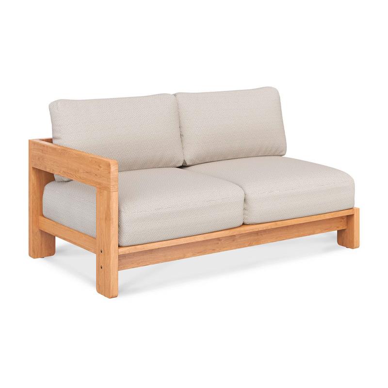 Rae Sofa side module right 154 x 88 x 63.5 cm - Recycled Teak