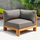 Rae Sofa Corner Module 88 x 88 x 63.5 cm - Recycled Teak