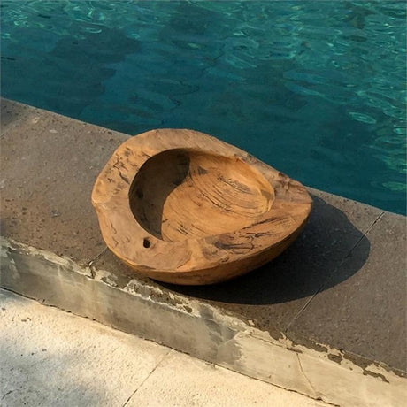 Teak bowl "Tang" small completely brown