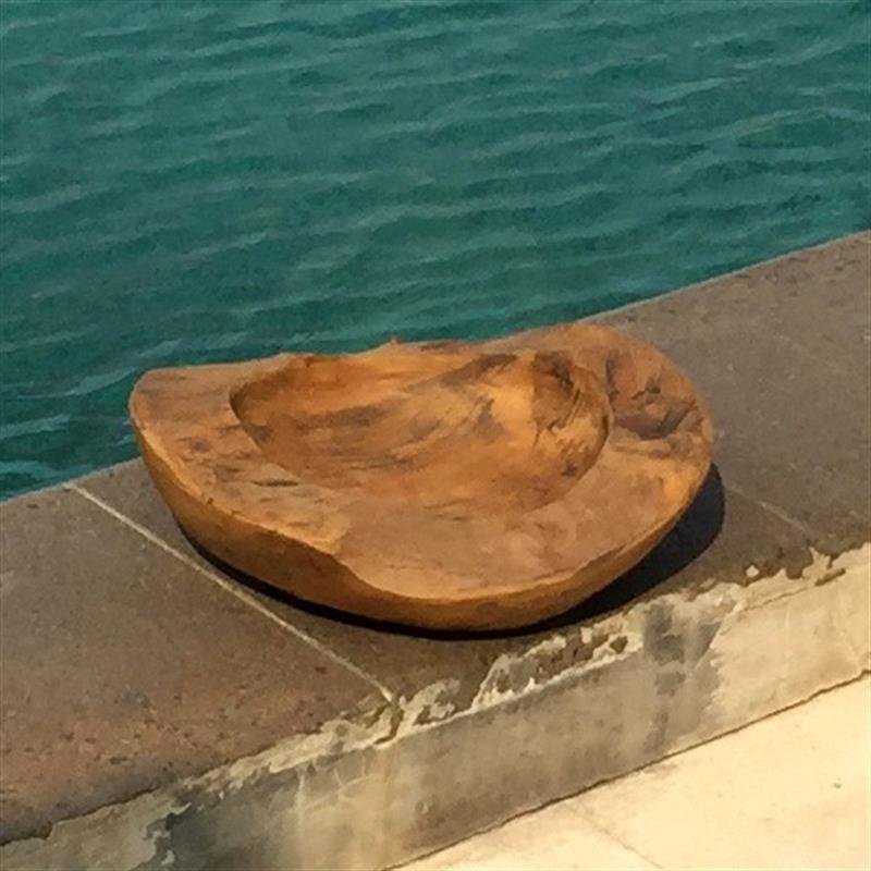 Teak bowl "Tang" small completely brown