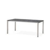 Marikk front extension table 320/260/200x99.5 cm ceramic top with stainless steel frame