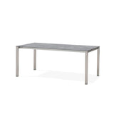 Marikk front extension table 320/260/200x99.5 cm ceramic top with stainless steel frame