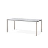 Marikk front extension table 320/260/200x99.5 cm ceramic top with stainless steel frame