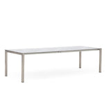 Marikk front extension table 320/260/200x99.5 cm ceramic top with stainless steel frame