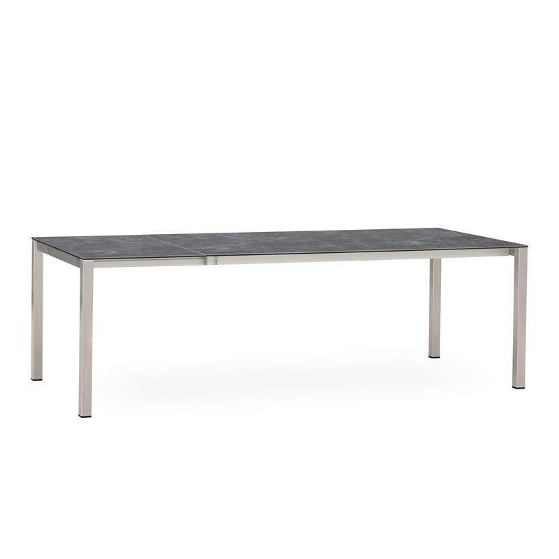 Marikk rotating front extension table 240/180x99.5 cm ceramic top with stainless steel frame