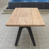 Stor tree edge table 350 x 95-105 x 75 cm teak with aluminum or teak frame