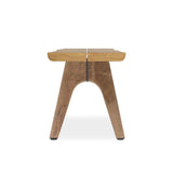 Stor tree edge bench 340 x 43-47 x 45 cm teak with aluminum or teak frame