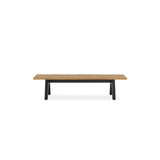 Stor tree edge bench 200 x 43-47 x 45 cm teak with aluminum or teak frame