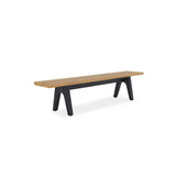 Stor tree edge bench 220 x 43-47 x 45 cm teak with aluminum or teak frame