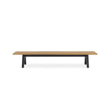 Stor tree edge bench 280 x 43-47 x 45 cm teak with aluminum or teak frame