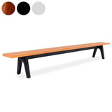 Stor tree edge bench 340 x 43-47 x 45 cm teak with aluminum or teak frame